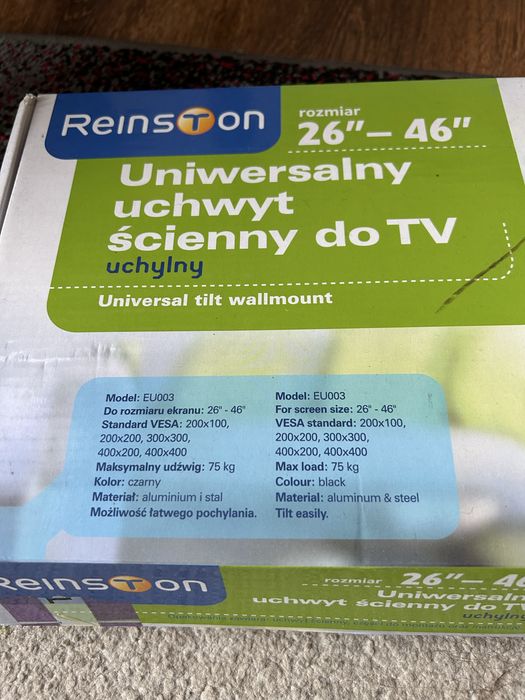 Uchwyt ścienny do TV 26”-46” Reinston