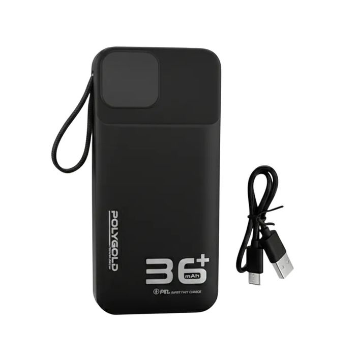 Павербанк Power bank 36000 mAh Polygold Шкидка зарядка 22.5W