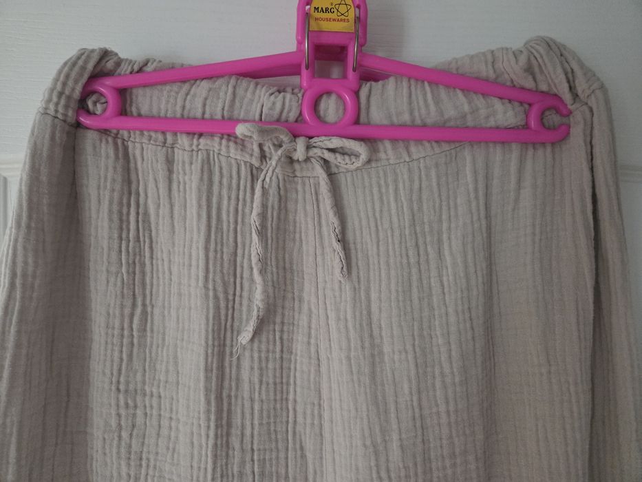 Bawełniane ciążowe letnie spodnie