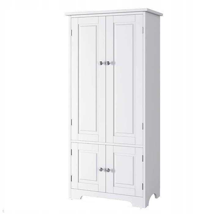 szafka komoda biała rustykalna 54 x 29 x 122,5 cm