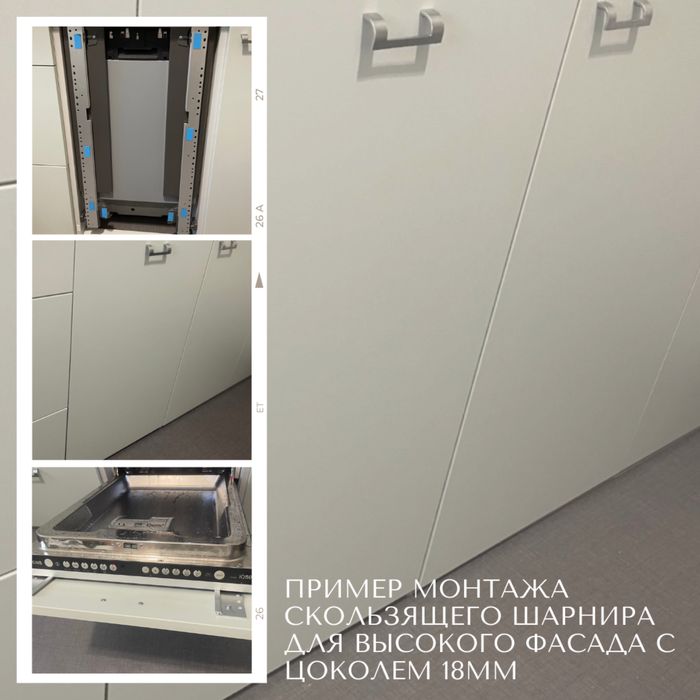 Скользящий шарнир фасада кухни для посудомоечной машины Sweden: 4 000 ...