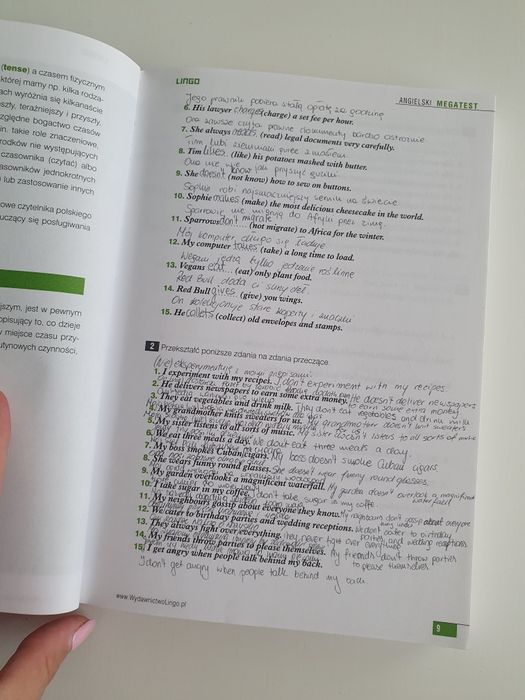 Angielski mega test gramatyka w ćwiczeniach