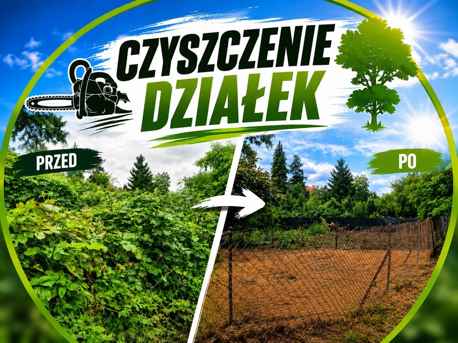 Czyszczenie działek, Wycinka drzew Jarocin