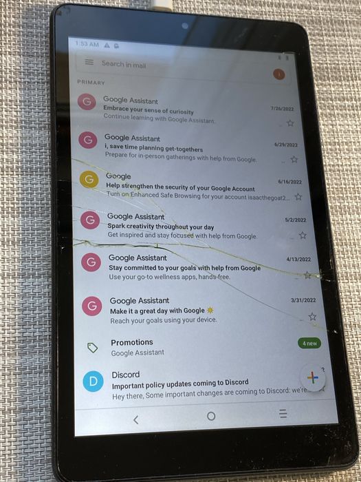 Alcatel one touch 1T плашнет 9029w
