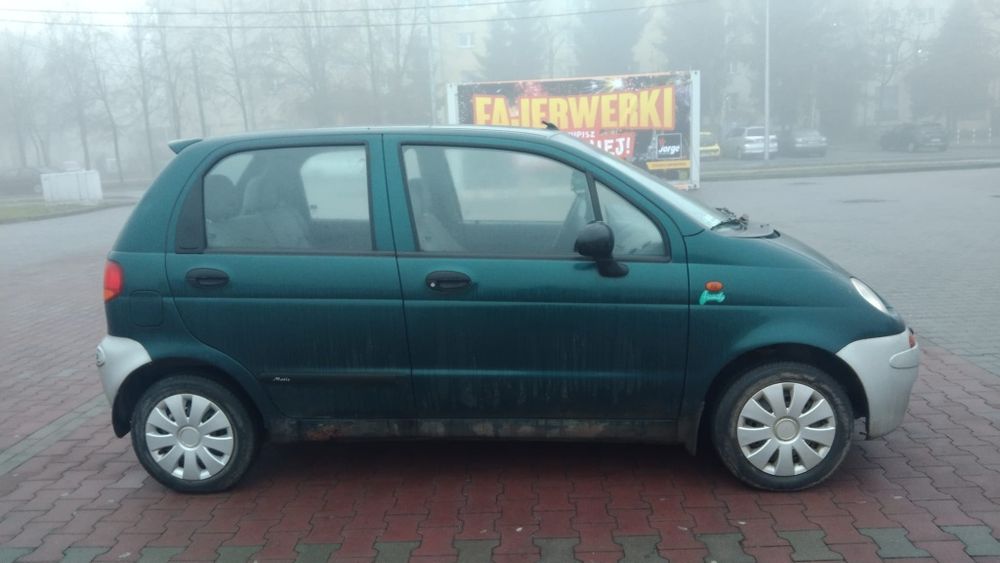 Daewoo Matiz 2002r. 0,8benz,50KM,mały przebieg,waźne opłaty
