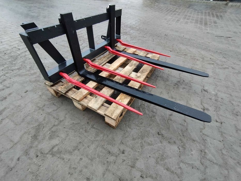 Widły do palet 2000 kg • EURORAMKA EURO • paleciak do tura i ładowacza czołowego • regulowane widły paletowe • NOWE