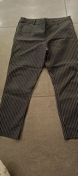 Spodnie 7/8 w paski, H&M, rozmiar 42