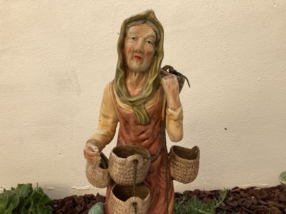 Figuras rurais de ceramica com 51cm