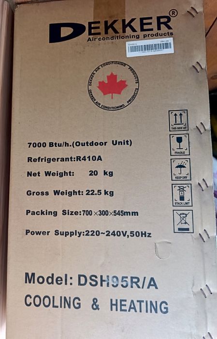 Внешний блок кондиционера Dekker dsh95r/a Новый!