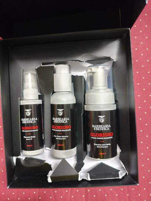 Benfica Shampoo de barba, after suave bálsamo e óleo para barba