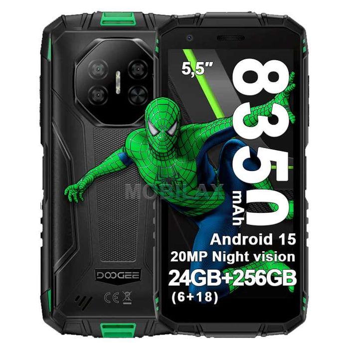 Телефон протиударний Doogee Fire 3 Ultra 6Gb/256Gb захищений смартфон
