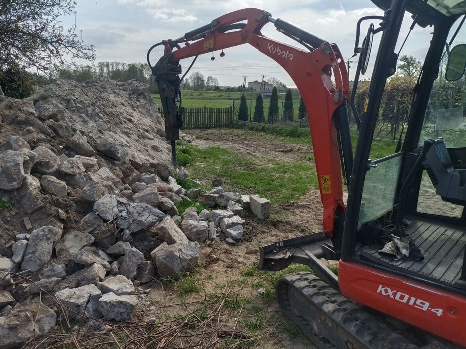 Usługi koparką, wyburzenia i transportrt