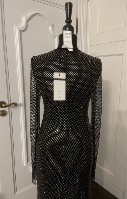 MAX MARA piękna suknia wieczorowa z kryształków. NOWA