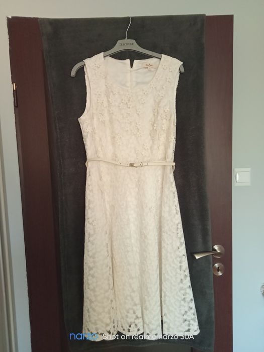 Sukienka slub/ chrzciny/komunia do kolan i bolerko