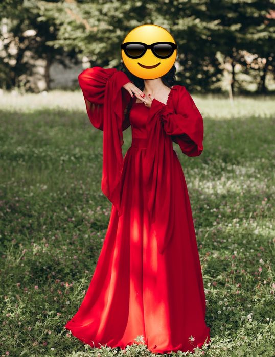 Червона/бордова сукня для випускного