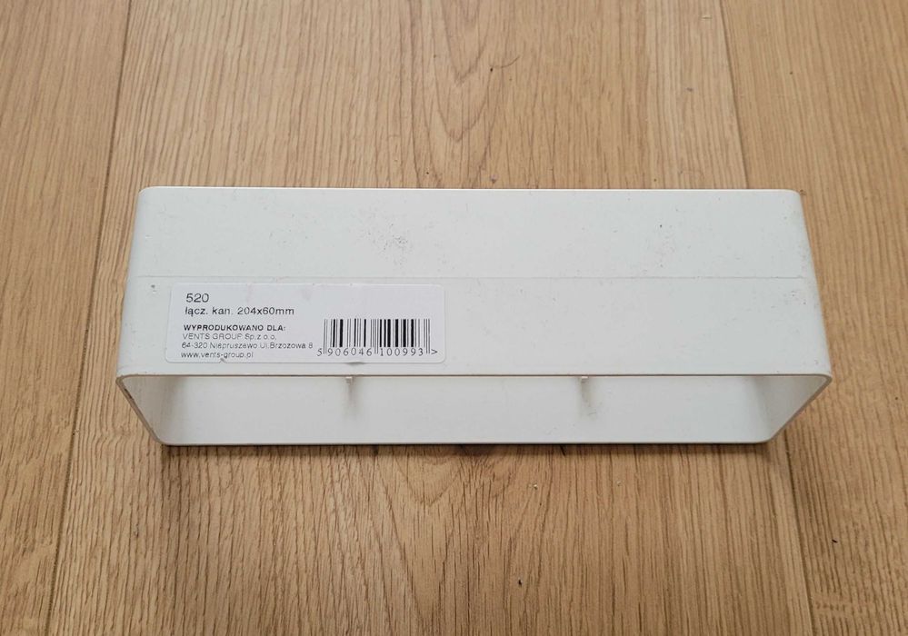 Łącznik kanałów płaskich 204x60 mm (VENTS 520)