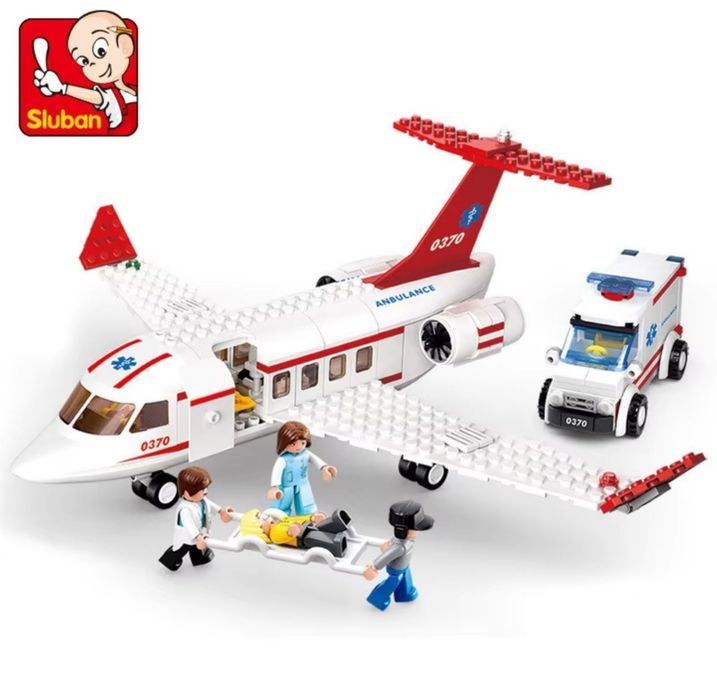 Конструктор самолёт скорая помощь  355 +шт Лего Lego