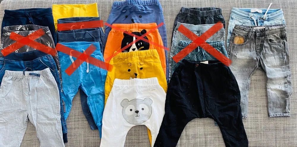 Komplet ubranek, giga paczka (~50szt.), ZARA LINDEX, rozm. 86