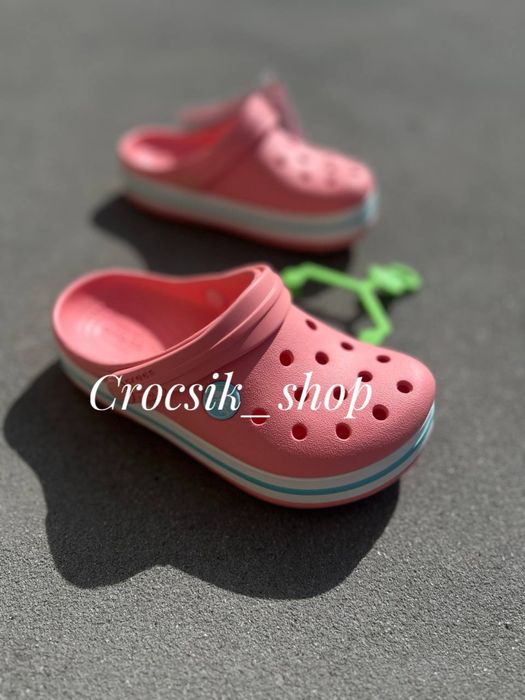 Дитячі крокси сабо crocs crocband kids stucco/ melone