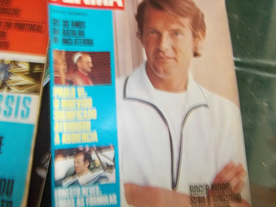 Flama 17 Julho 1970. Roger Moore. Ernesto Neves, Paulo VI.