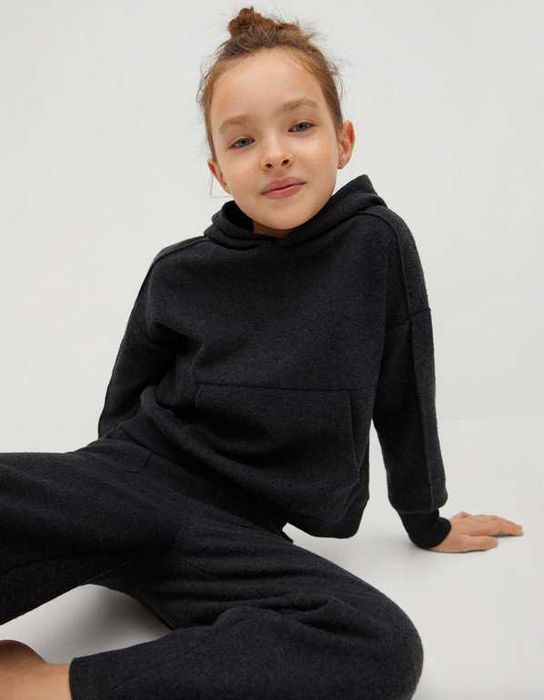 MANGO melanżowa bluza z kapturem 11 12 lat