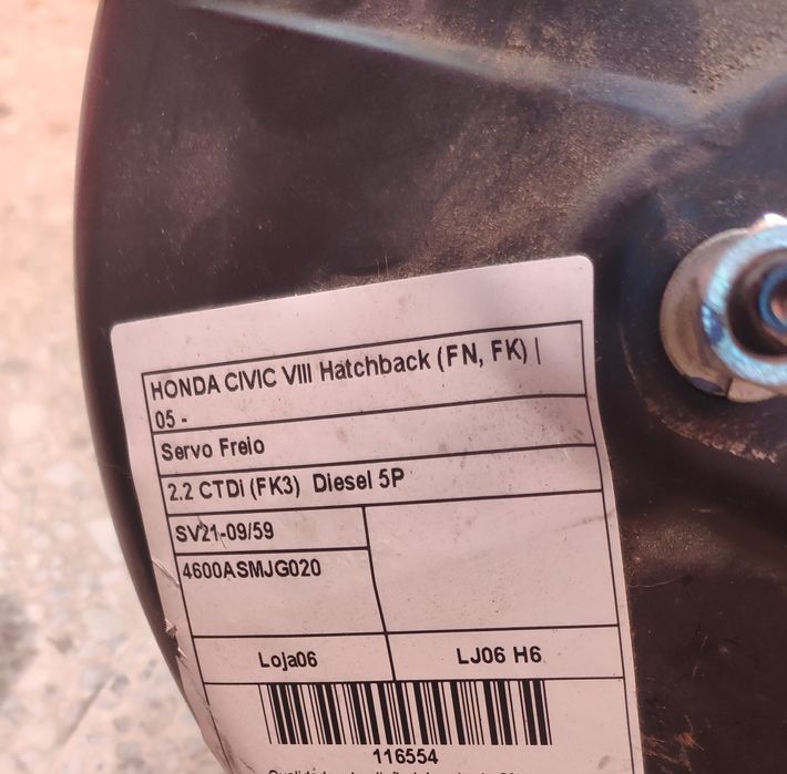 Servo Freio Honda Civic