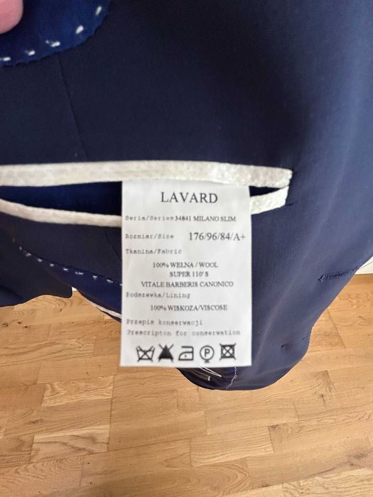 Garnitur Lavard 100% wełna 176/96/84 ubrany tylko raz