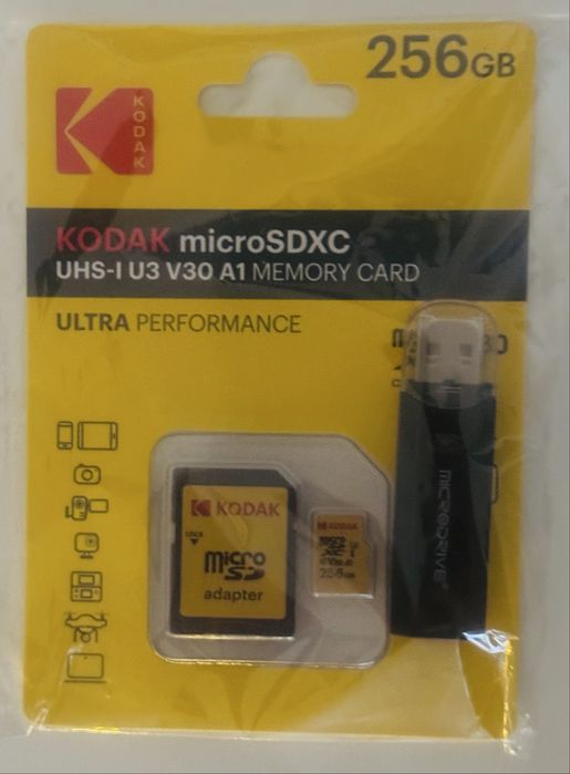 karty pamięci micro SD Kodak 256GB