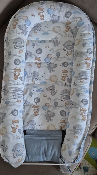 Jukki kokon niemowlęcy gniazdo kojec otulacz comfort + materac