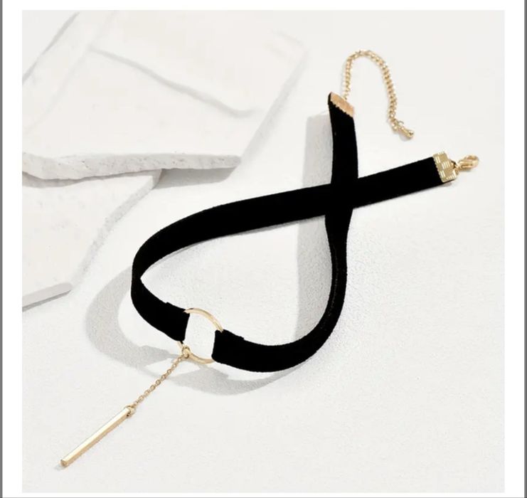 Чокер чорний оксамитовий