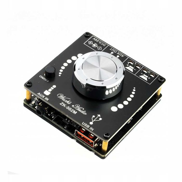Wzmacniacz audio bluetooth 2x50W AUX USB ZK-502M