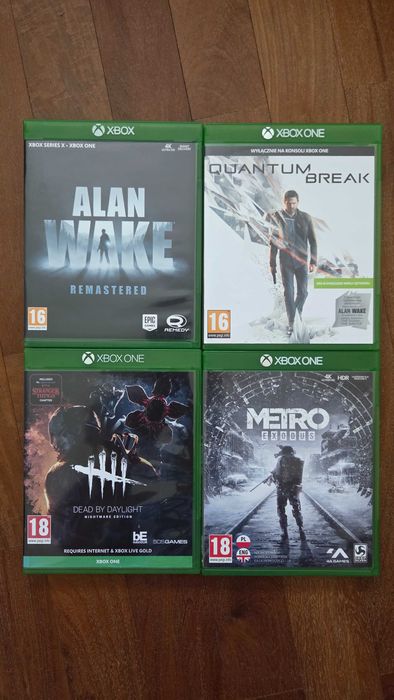 Lote 8 Jogos Xbox One/Series - Quantum Break, Alan Wake, Metro Exodus, UFC 5 - Estado Ideal (Porto/Matosinhos)