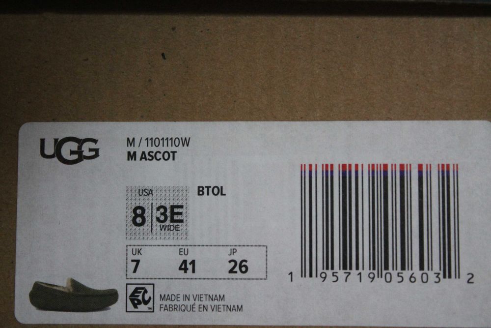 UGG - Шкіряні капці Ascot розмір EU-41-41,5