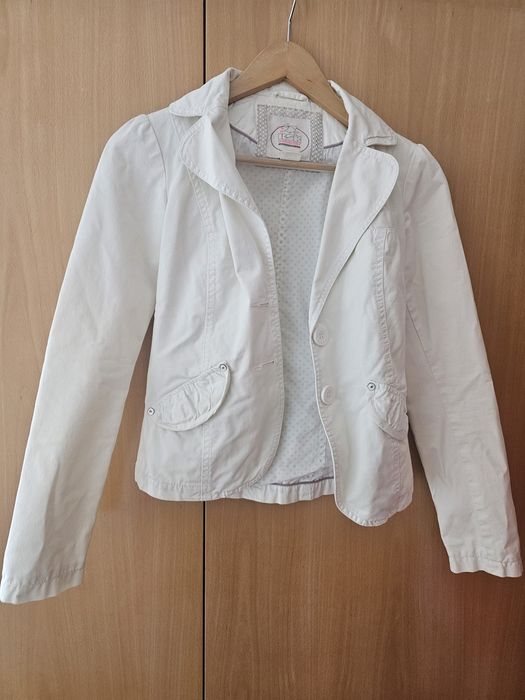 Casaco Branco Bershka