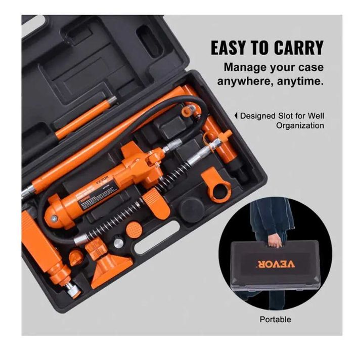 D45B- Bomba hidráulica macaco 4 T, pneumático 125 mm haste incluida