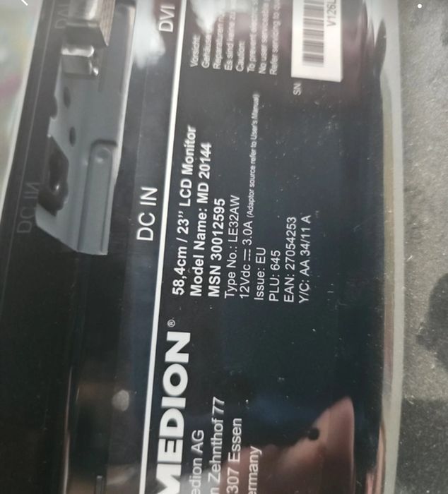 Monitor Medion 23" 12v