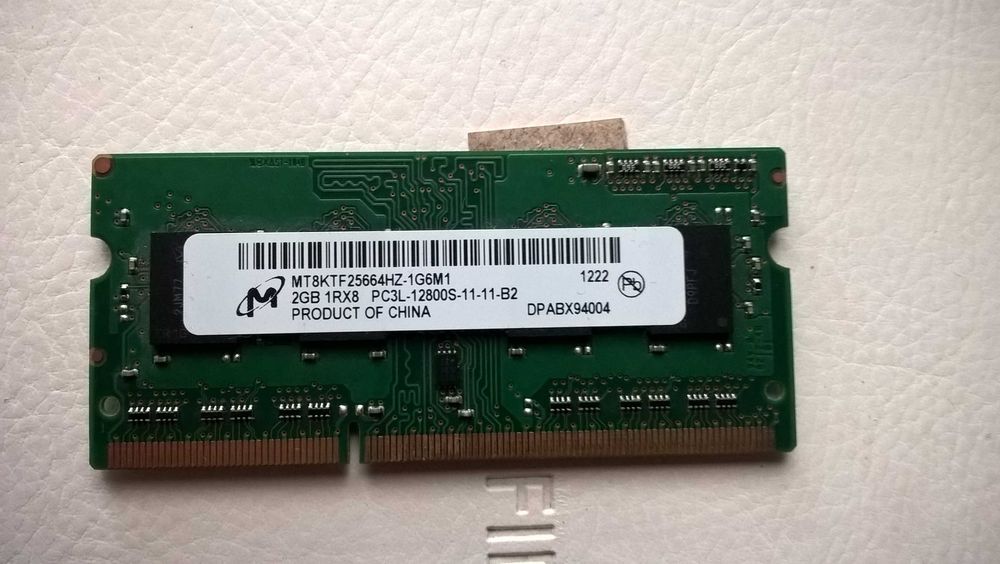 Оперативная память для ноутбука 2GB 4GB 8GB