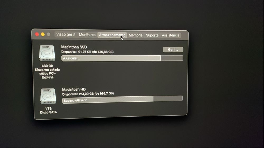 Apple iMac retina 5k 27” meados de 2015 - i5 | 16GB | 480 GB SSD + 1TB HDD