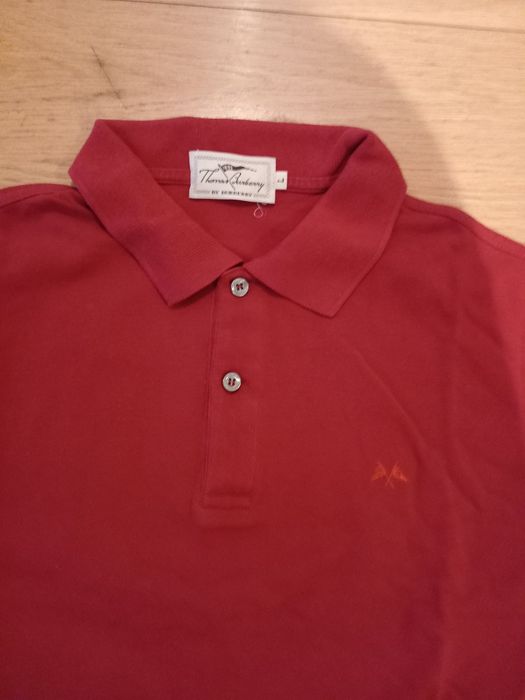 Polo L(Thomas Burberry)algodão vermelho