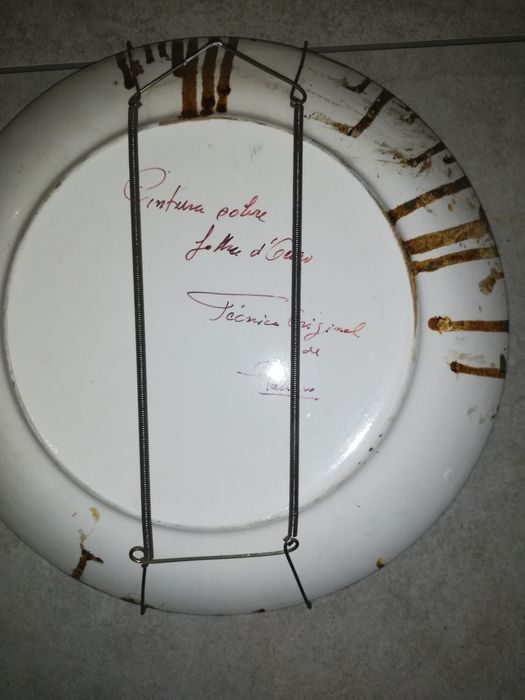 Pratos pintados à mão a óleo Évora