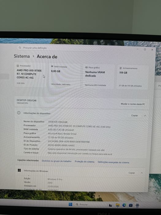 Lenovo ThinkCentre M715Q Tiny | AMD A10-9700E | 8GB RAM | SSD 128GB + HDD 320GB | Win 11 Pro