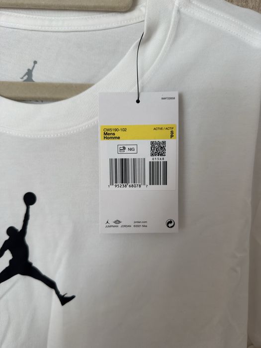 Koszulka Jordan S Dri fit biała Logo tshirt NOWA