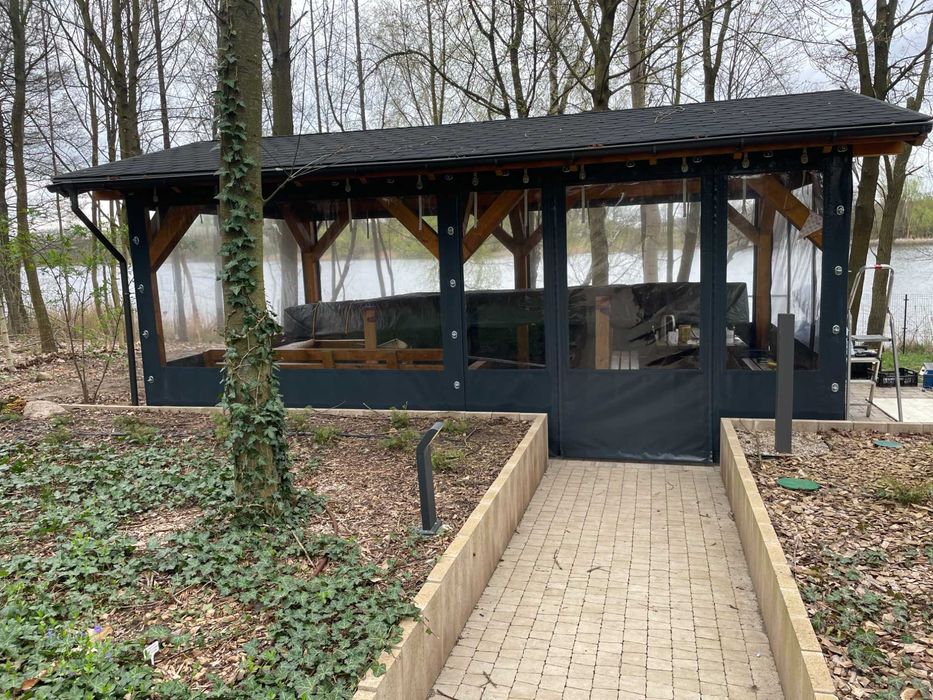 Osłona Zabudowa Tarasu Altanki Całoroczne Taras, Altana , Wiata