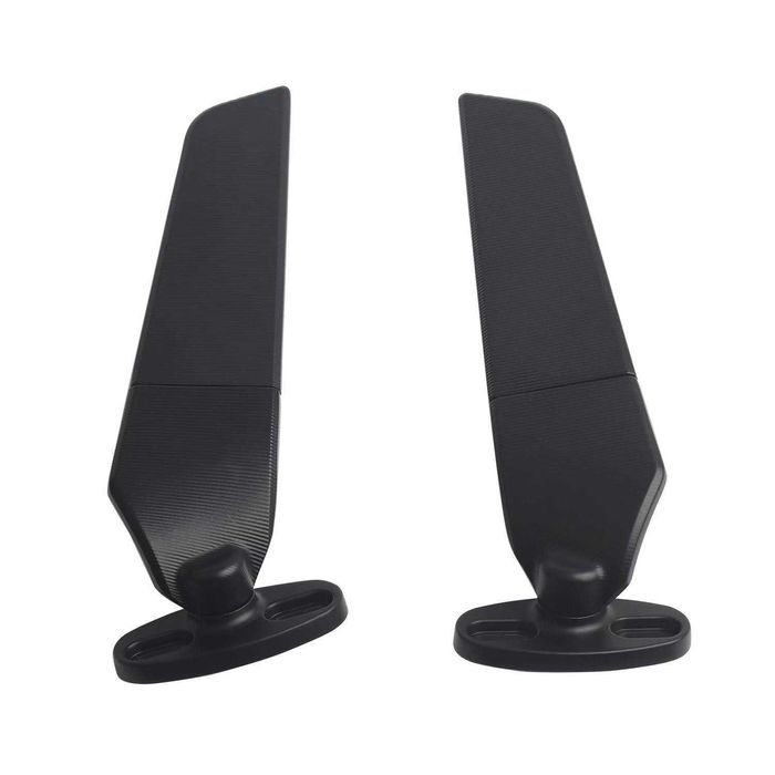 Par de espelhos asa pequenos (130 mm) e grandes (156 mm) moto racer