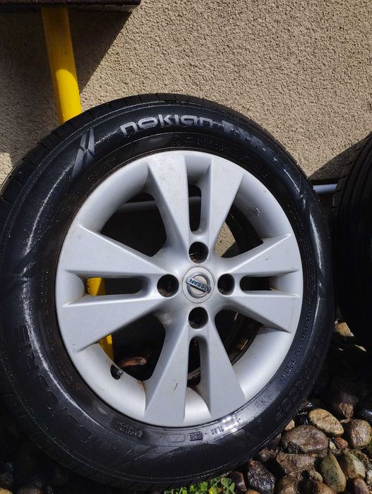 Koła alufelgi nissan opony letnie Nokian 185/65R15