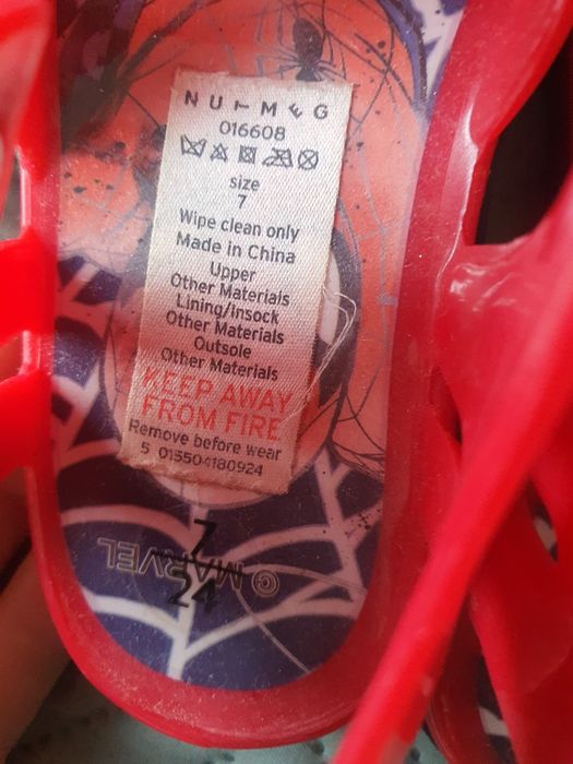 Nutmeg buty do pływania Spiderman
