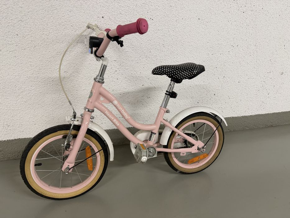 Sprzedam rower Sun Baby różowy 14 cali kask gratis