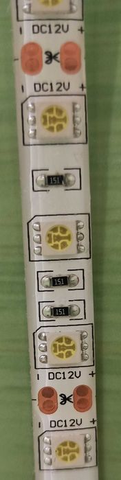 Стрічка світлодіодна SMD 5050, 60 LEDs/m, 14.4W/m, 12V, White, IP65