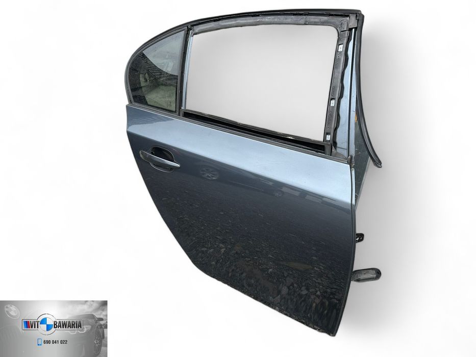 Drzwi prawy tył BMW E60 platingrau metallic (A68/7)