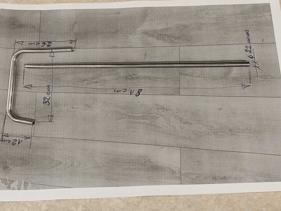 Rurka i kolanko do deszczownicy - chrom